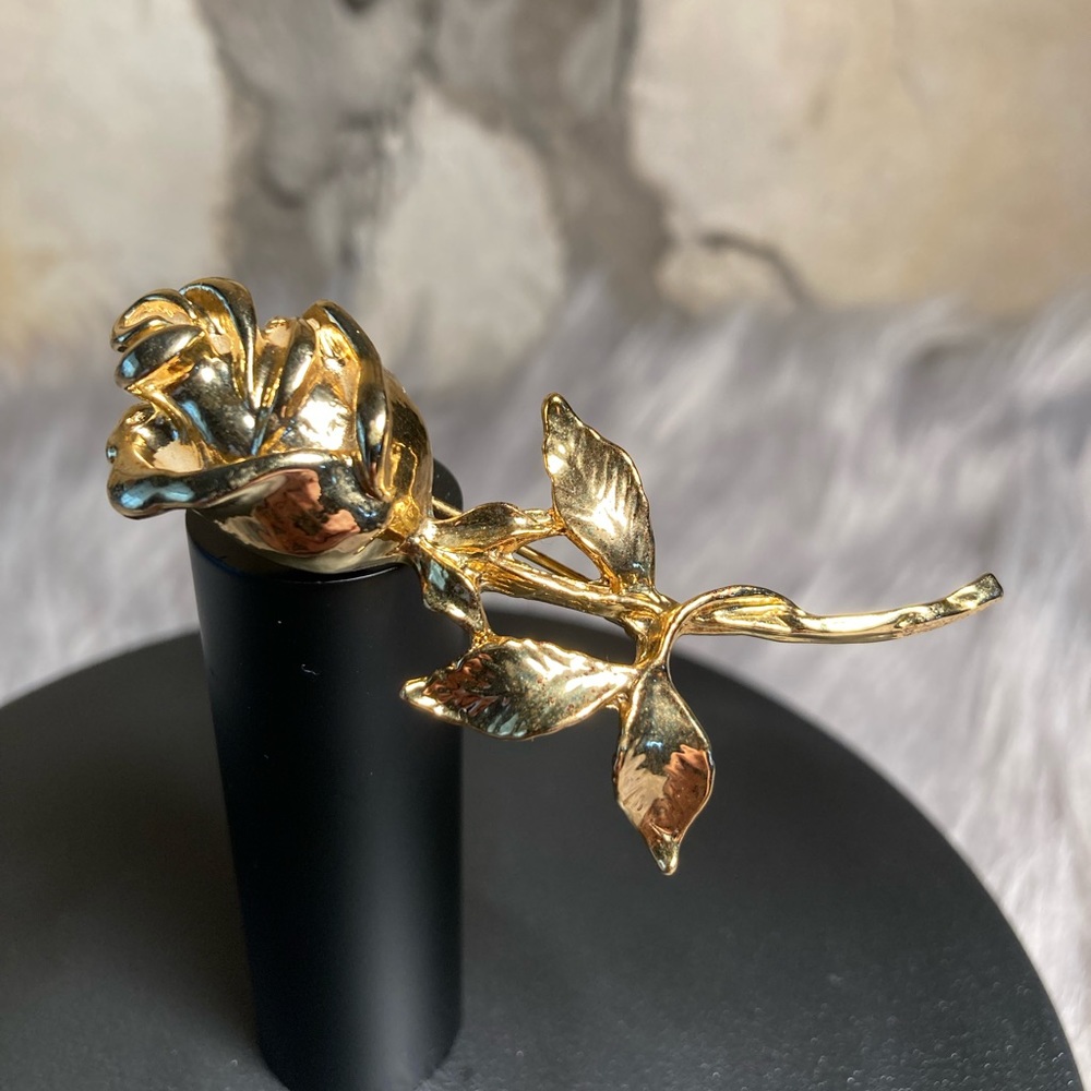 Gold Rose Pin